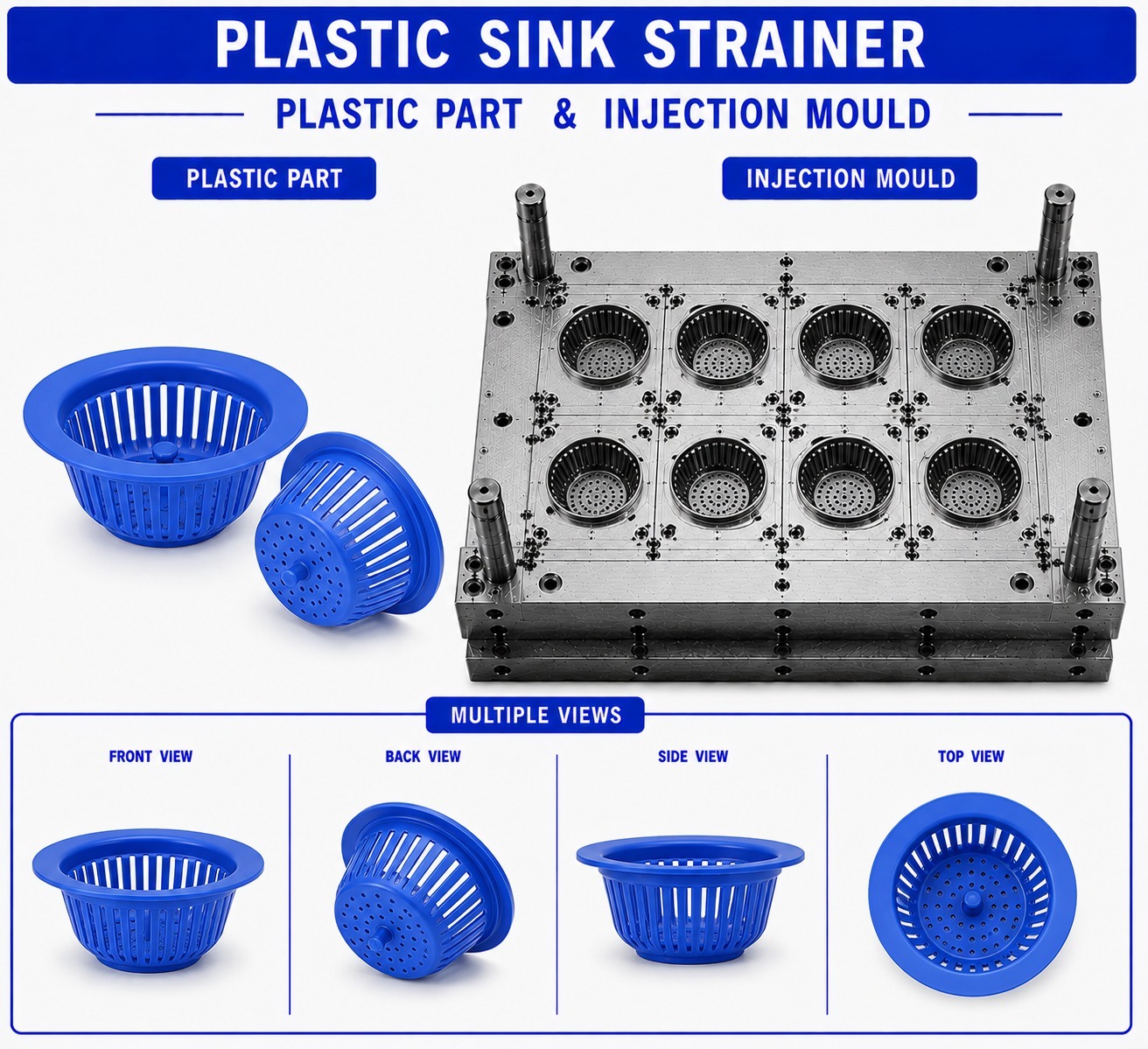 Plastic Sink Strainer Mould and Moulding Service